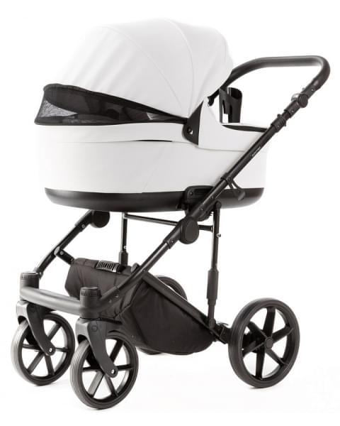 Детская коляска Adamex Locco Light Deluxe 3 в 1 LL-SA01 (БЕЛ.КОЖА)