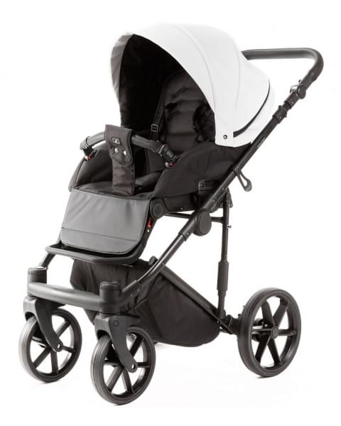 Детская коляска Adamex Locco Light Deluxe 3 в 1 LL-SA01 (БЕЛ.КОЖА)