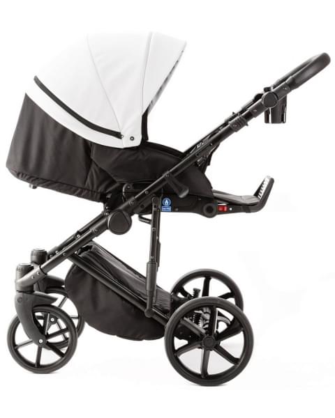 Детская коляска Adamex Locco Light Deluxe 3 в 1 LL-SA01 (БЕЛ.КОЖА)