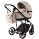 Детская коляска Adamex Locco Light Deluxe 3 в 1 LL-SA07 (СВ.БЕЖЕВАЯ КОЖА)