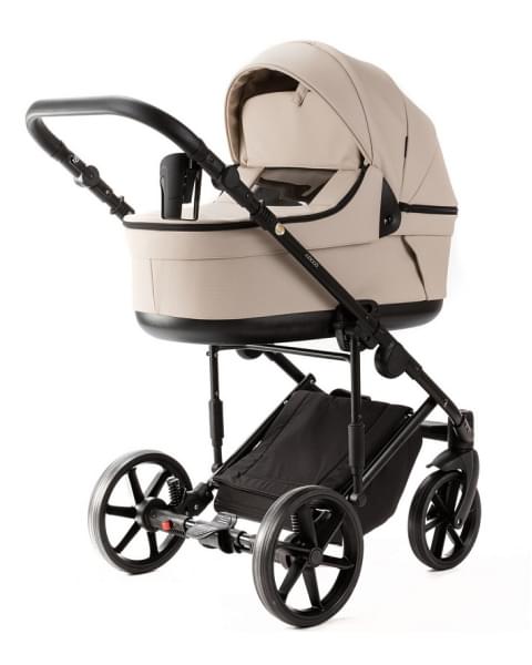 Детская коляска Adamex Locco Light Deluxe 3 в 1 LL-SA07 (СВ.БЕЖЕВАЯ КОЖА)