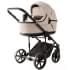 Детская коляска Adamex Locco Light Deluxe 3 в 1 LL-SA07 (СВ.БЕЖЕВАЯ КОЖА)