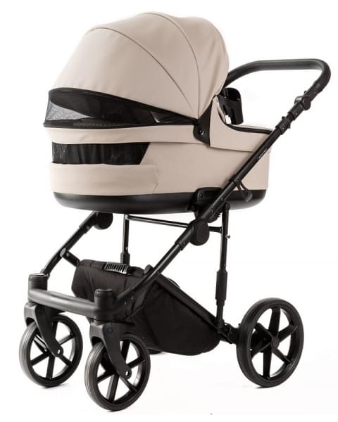 Детская коляска Adamex Locco Light Deluxe 3 в 1 LL-SA07 (СВ.БЕЖЕВАЯ КОЖА)