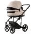 Детская коляска Adamex Locco Light Deluxe 3 в 1 LL-SA07 (СВ.БЕЖЕВАЯ КОЖА)