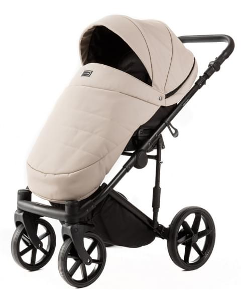 Детская коляска Adamex Locco Light Deluxe 3 в 1 LL-SA07 (СВ.БЕЖЕВАЯ КОЖА)