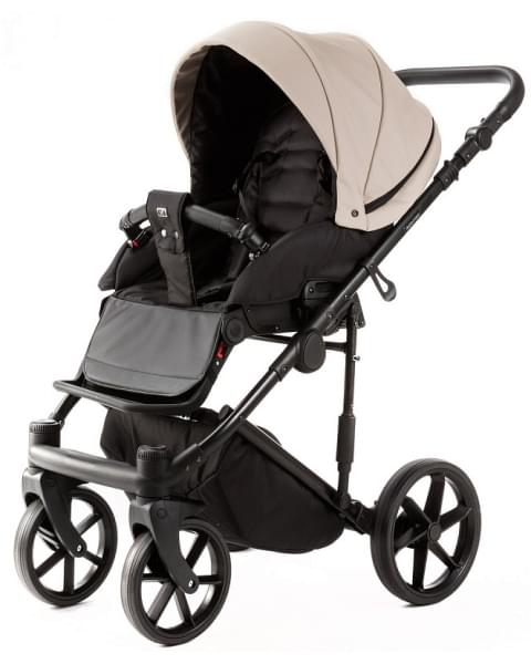 Детская коляска Adamex Locco Light Deluxe 3 в 1 LL-SA07 (СВ.БЕЖЕВАЯ КОЖА)