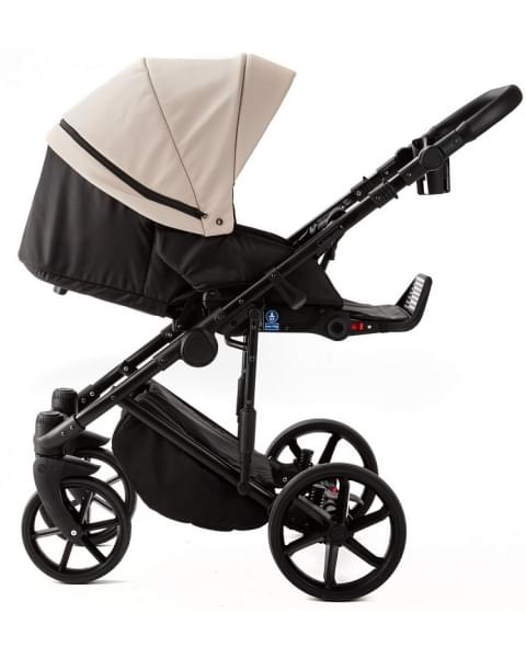 Детская коляска Adamex Locco Light Deluxe 3 в 1 LL-SA07 (СВ.БЕЖЕВАЯ КОЖА)