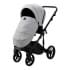 Детская коляска Adamex Lumi Air Deluxe 2 в 1 L-SA03 (СВ.СЕРАЯ КОЖА)