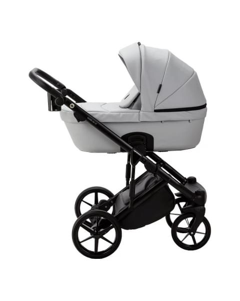 Детская коляска Adamex Lumi Air Deluxe 2 в 1 L-SA03 (СВ.СЕРАЯ КОЖА)