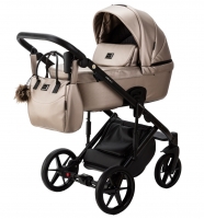 Детская коляска Adamex Lumi Air Deluxe 2 в 1 L-SM06 (БЕЖЕВАЯ ПЕРЛ. КОЖА)