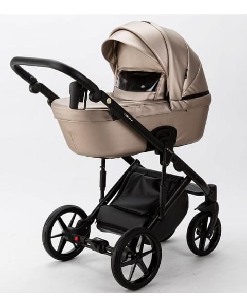 Детская коляска Adamex Lumi Air Deluxe 2 в 1 L-SM06 (БЕЖЕВАЯ ПЕРЛ. КОЖА)