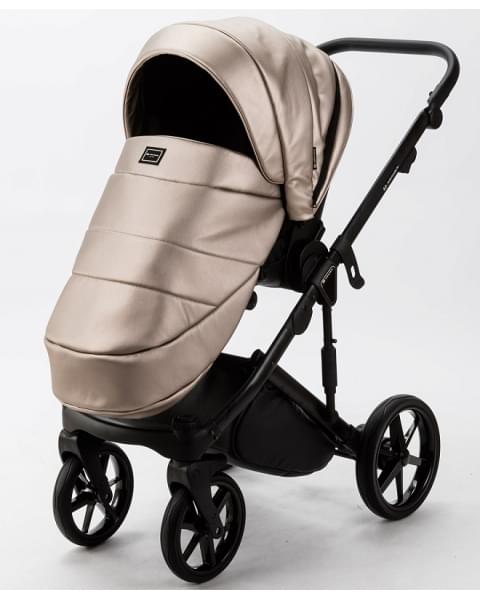 Детская коляска Adamex Lumi Air Deluxe 2 в 1 L-SM06 (БЕЖЕВАЯ ПЕРЛ. КОЖА)