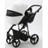 Детская коляска Adamex Mobi Deluxe 2 в 1 M-SD01 (БЕЛАЯ+ЧЕРНАЯ КОЖА)