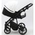 Детская коляска Adamex Mobi Deluxe 2 в 1 M-SD01 (БЕЛАЯ+ЧЕРНАЯ КОЖА)