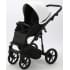 Детская коляска Adamex Mobi Deluxe 2 в 1 M-SD01 (БЕЛАЯ+ЧЕРНАЯ КОЖА)