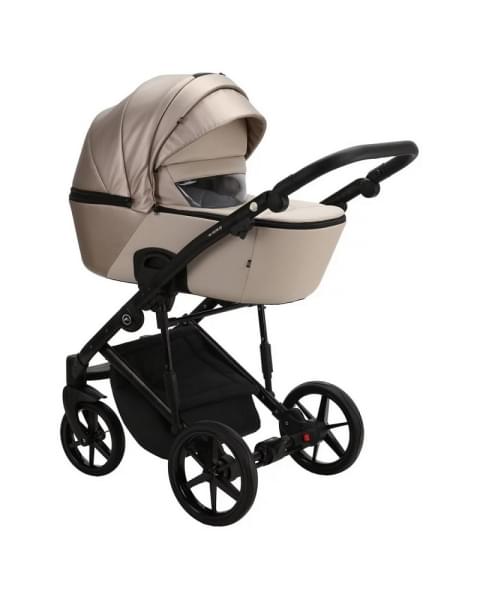 Детская коляска Adamex Mobi Deluxe 2 в 1 M-SD10 (БЕЖЕВЫЙ ПЕРЛ+СВЕТЛО-БЕЖ.КОЖА)