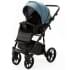 Детская коляска Adamex Nola Deluxe 3 в 1 N-SA63 (СЕРЫЙ С ГОЛУБЫМ КОЖА)