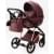 Детская коляска Adamex Quantum Superstar Deluxe 2 в 1 Q-STAR141-K (БОРДОВ.КОЖА+БОРДОВ.ДНО+РОЗОВ.ЗОЛОТО.РАМА)