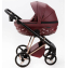 Детская коляска Adamex Quantum Superstar Deluxe 2 в 1 Q-STAR141-K (БОРДОВ.КОЖА+БОРДОВ.ДНО+РОЗОВ.ЗОЛОТО.РАМА)