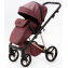 Детская коляска Adamex Quantum Superstar Deluxe 2 в 1 Q-STAR141-K (БОРДОВ.КОЖА+БОРДОВ.ДНО+РОЗОВ.ЗОЛОТО.РАМА)