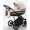 Детская коляска Adamex Rimini 2 в 1 RI84-TIP СВ.БЕЖЕВО-РОЗОВ+Т.КОРИЧНЕВ.КОЖА+ЗОЛОТО.ОТДЕЛКА