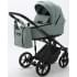 Детская коляска Adamex Zico Deluxe 3 в 1 Z-SA20 СЕР-ЗЕЛЕН.КОЖА