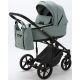 Детская коляска Adamex Zico Deluxe 3 в 1 Z-SA20 СЕР-ЗЕЛЕН.КОЖА