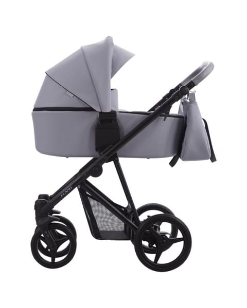 Детская коляска Bebetto Flavio Pro 2 в 1 04 серо-голубая кожа