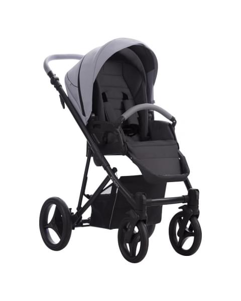 Детская коляска Bebetto Flavio Pro 2 в 1 04 серо-голубая кожа