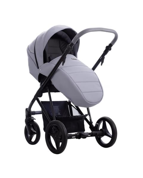 Детская коляска Bebetto Flavio Pro 2 в 1 04 серо-голубая кожа