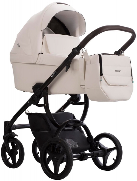 Детская коляска Bebetto Luca Pro 2 в 1 37 белая кожа