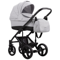 Детская коляска Bebetto Magnum Prima 2 в 1 02 св.серая кожа