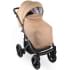 Детская коляска Bexa Ideal Eco 2 в 1 IE03 черный+т.бежевая кожа