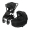 Детская коляска Iningbaby Sevila 2 в 1 black/черный