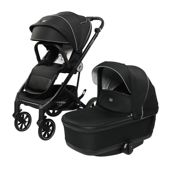 Детская коляска Iningbaby Sevila 2 в 1 black/черный