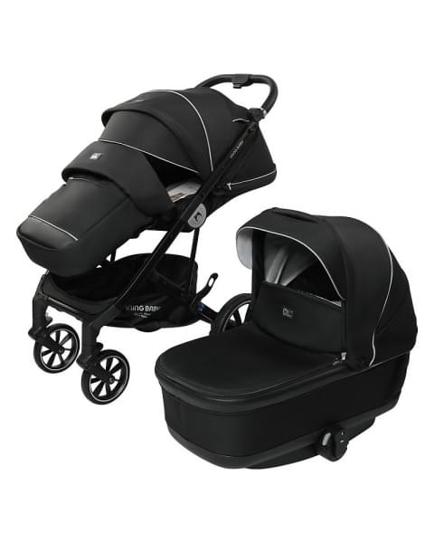 Детская коляска Iningbaby Sevila 2 в 1 black/черный