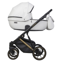 Детская коляска Riko Basic Montana Premium Gold 2 в 1 01 White