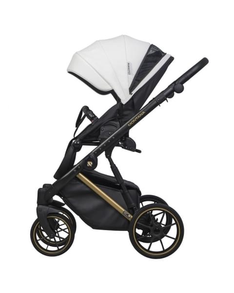 Детская коляска Riko Basic Montana Premium Gold 2 в 1 01 White