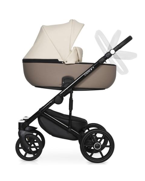 Детская коляска Riko Basic Ozon Ecco 3 в 1 25 слоновая кость-бежевый