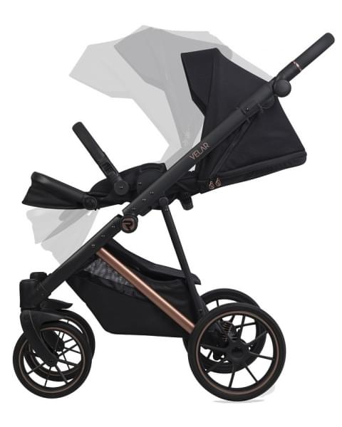 Детская коляска Riko Velar 2 в 1 05 Magma (черный)