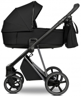 Детская коляска Roan Sol Vintage Luxury 2 в 1 VIN 05/CB Caviar Black/Nickel/руч.Black