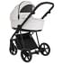 Детская коляска Roan Sol Кожа 3 в 1 с автокреслом Tutis Elo Lux EduSky Black RSL/2024 White/Black/руч.Тем.коричневый