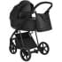 Детская коляска Roan Sol Кожа 3 в 1 с автокреслом Tutis Elo Lux EduSky Black RSL/2027 Black /Black/руч.Черный