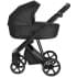 Детская коляска Roan Sol Кожа 3 в 1 с автокреслом Tutis Elo Lux EduSky Black RSL/2027 Black /Black/руч.Черный