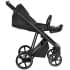 Детская коляска Roan Sol Кожа 3 в 1 с автокреслом Tutis Elo Lux EduSky Black RSL/2027 Black /Black/руч.Черный