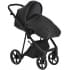 Детская коляска Roan Sol Кожа 3 в 1 с автокреслом Tutis Elo Lux EduSky Black RSL/2027 Black /Black/руч.Черный