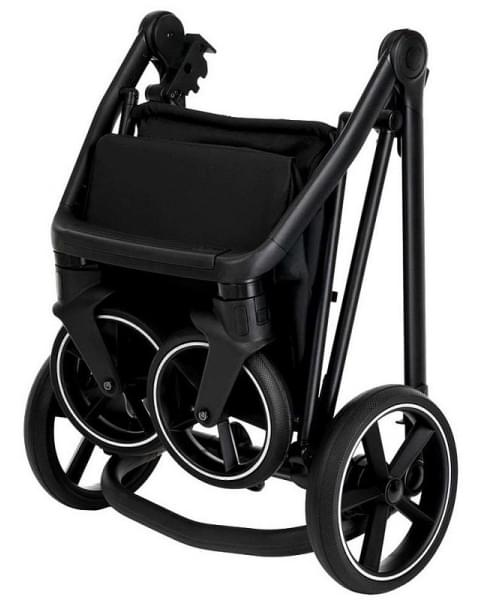 Детская коляска Roan Sol Кожа 3 в 1 с автокреслом Tutis Elo Lux EduSky Black RSL/2027 Black /Black/руч.Черный
