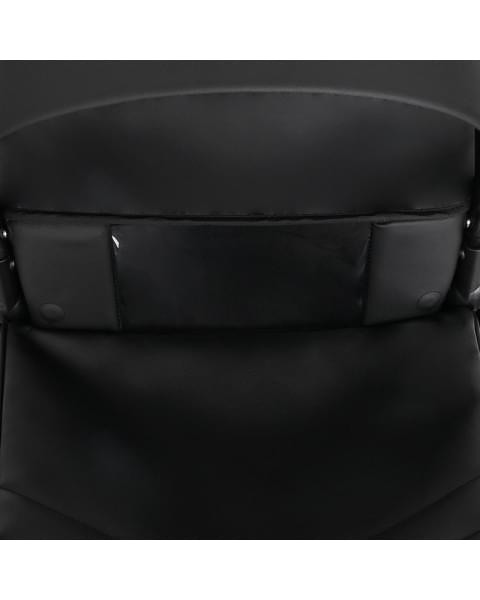 Детская коляска Roan Sol Кожа 3 в 1 с автокреслом Tutis Elo Lux EduSky Black RSL/2027 Black /Black/руч.Черный