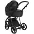 Детская коляска Roan Sol Кожа 3 в 1 с автокреслом Tutis Elo Lux EduSky Black RSL/2027 Black /Black/руч.Черный