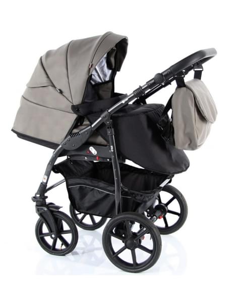 Детская коляска Sevillababy Stilo 2 в 1 St-02 т. серый экокожа